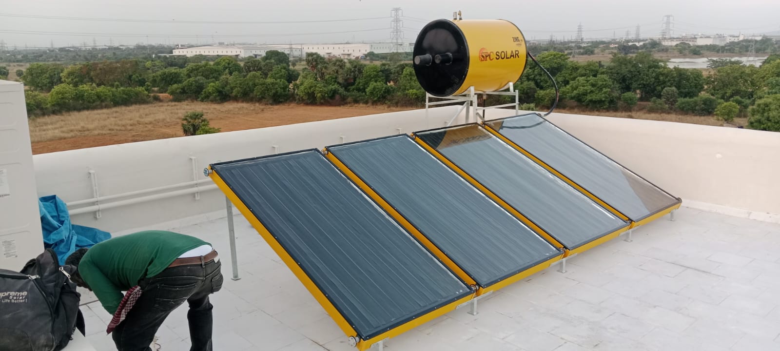 Solar Water Heater Installation for Kannan – Nandambakkam